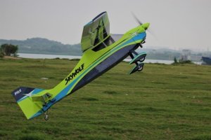 Pilot RC SkyWolf V2 73"  Scheme 04 Green/Blue