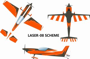 Pilot RC 67" Laser Scheme 08 Orange