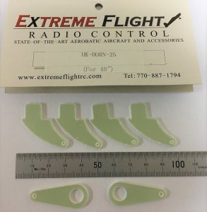 Extreme Flight RC G10 control horn sets.